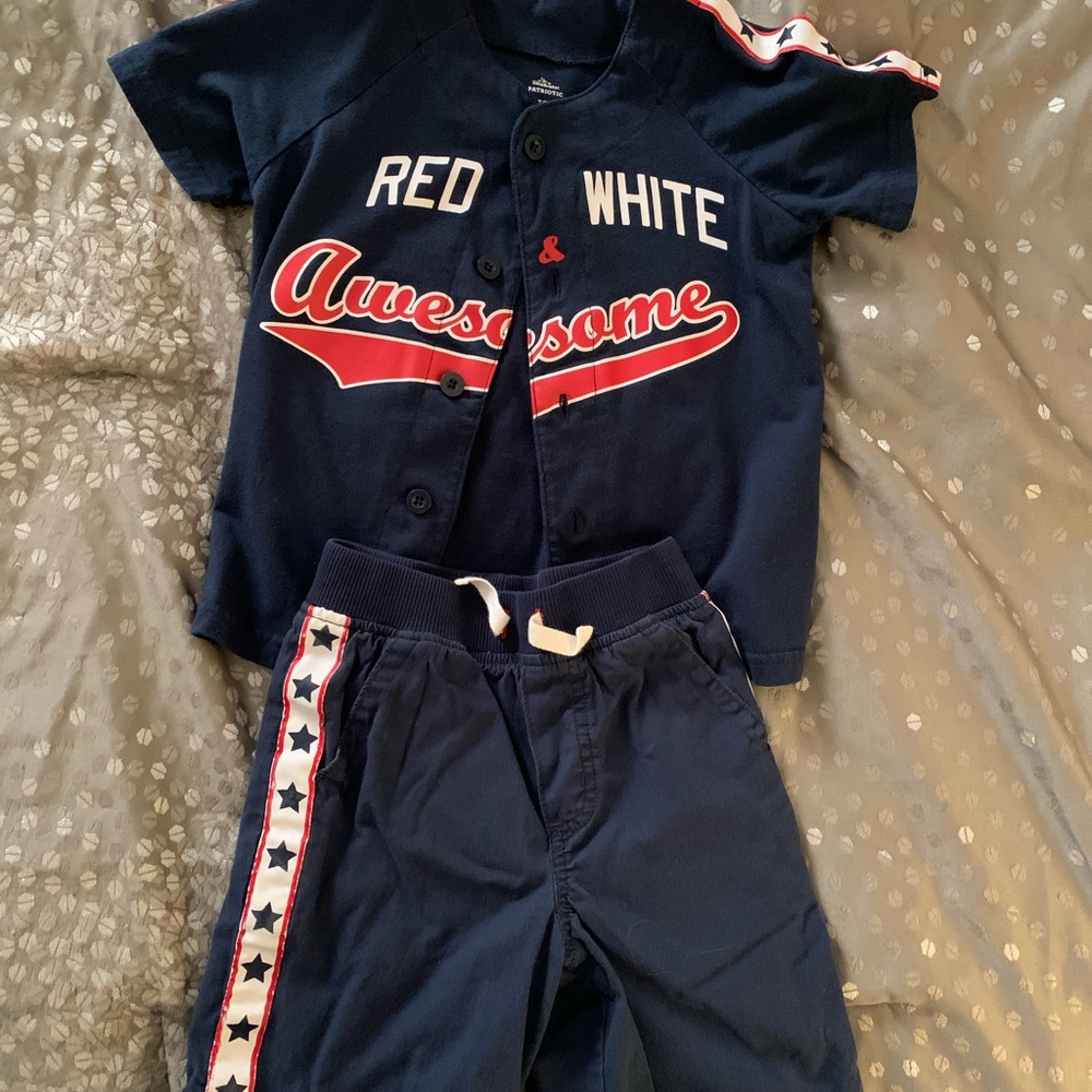 Toddler Boy 4th of July outfit